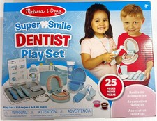 Melissa Doug Super Smile Dentist Kit Toy Play Set 25 Pc Dental New Sealed