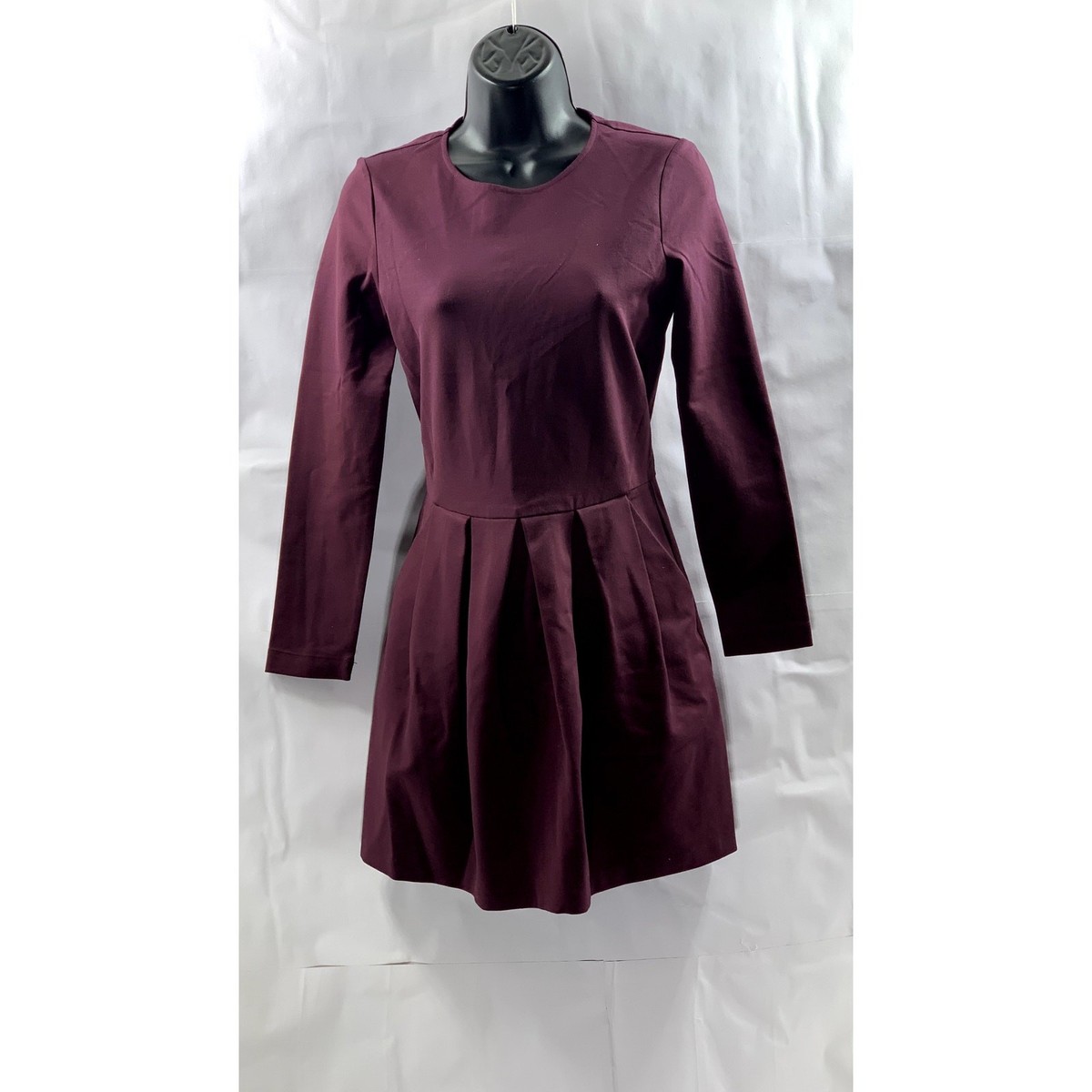 burgundy a line mini dress Burgundy main image 0