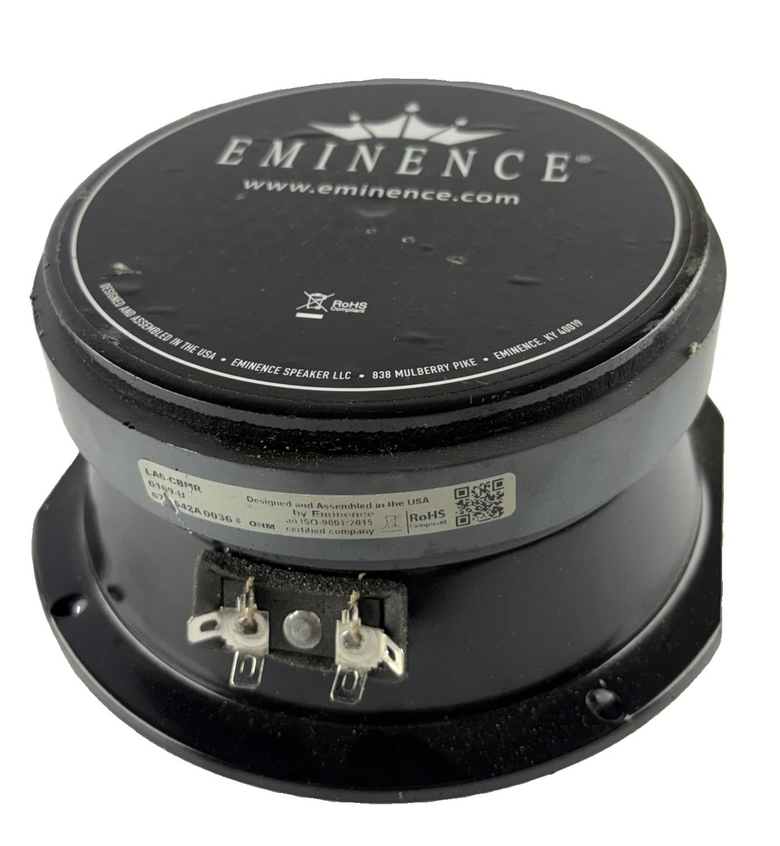 Eminence LA6-CBMR 6” 8 Ohm Midrange Speaker – 6169-U (Sold As Is) photo 4
