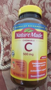 Nature Made Chewable Vitamin C 500 mg Immune Support 150 Tablets 04/2027