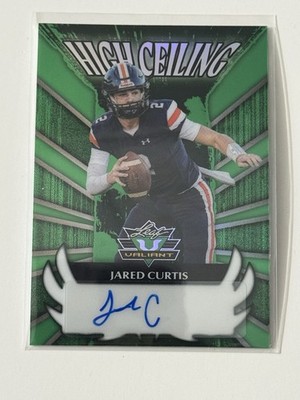 JARED CURTIS VANDERBILT COMMODORES 2024 LEAF VALIANT GREEN AUTOGRAPH #1/5!!