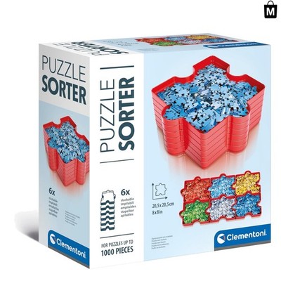 Effortless Jigsaw Puzzle Sorter: 6 Multi-Colored Trays for All Ages (1000 Pcs)