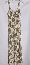 Tommy Hilfiger Cream Paisley Tiered Maxi Dress size M