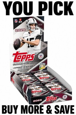 2026 TOPPS FLAGSHIP NFL FOOTBALL #1-400 - YOU PICK & COMPLETE YOUR SET