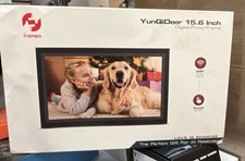 YunQiDeer FRAMEO 15.6 Inch Wi-Fi Touchscreen Digital Photo Frame Black