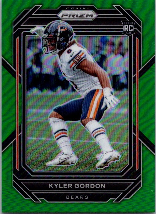 2022 Panini Prizm Green #385 Kyler Gordon BEARS RC