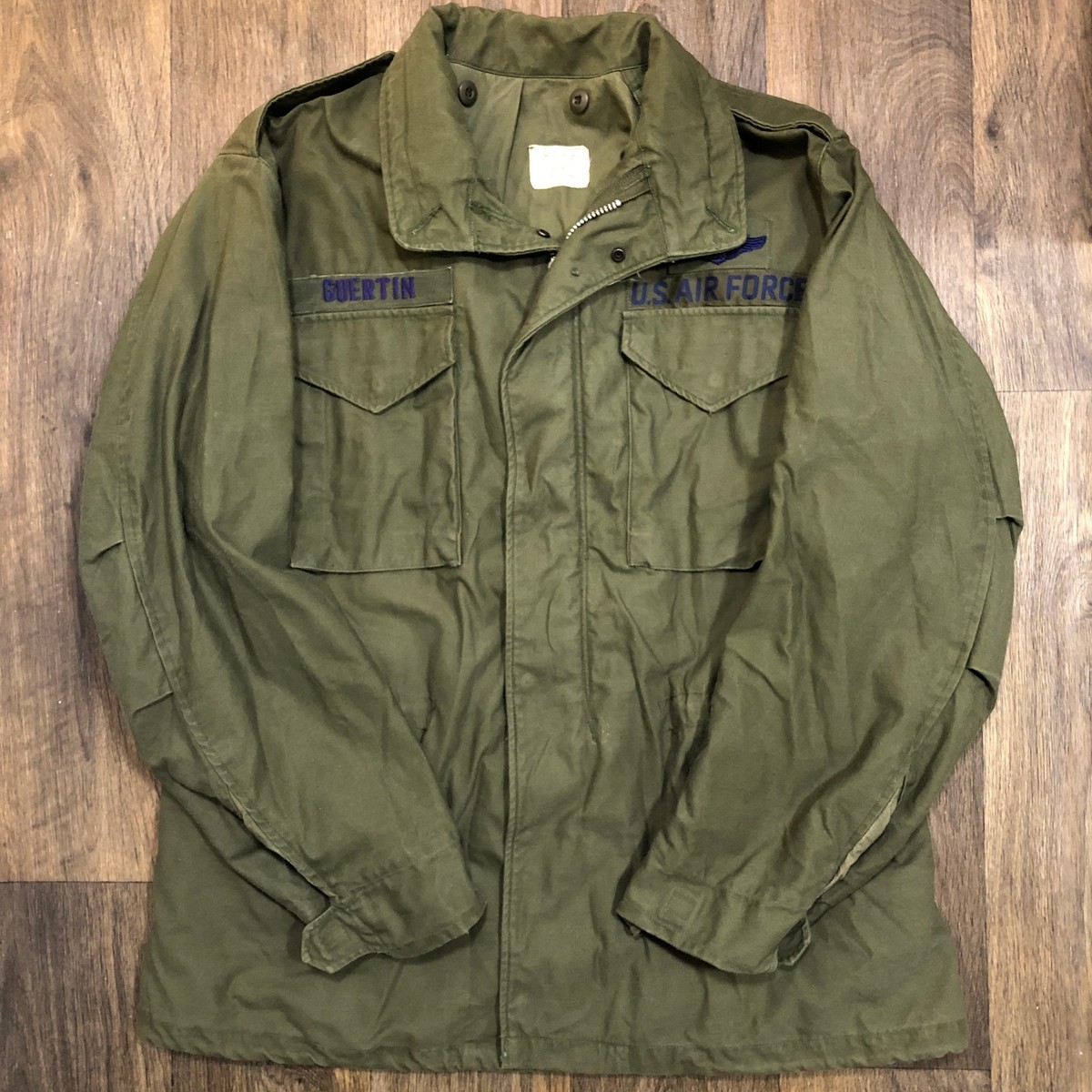 Vietnam Era 60s US Air Force USAF M65 M1965 OD Green Field Jacket