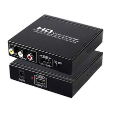 HDMI to RCA and AV 3RCA Converter Adapter, Support 1080P, PAL, NTSC for HD TV...