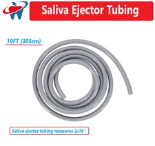 10FT (3 meter) Dental Saliva Ejector Tubing 3/16 Dia Ejectors Long Hose Tube DCI