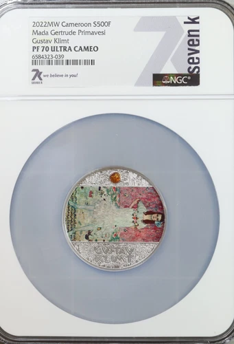 2022 Cameroon 999 Silver 500F Mada Gertrude Primavesi NGC PF70 Ultra Cam #3-039