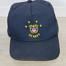 US Navy Four Star Soft Cap Adjustable Strap Made in USA Trucker Hat