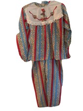 Holly Hobbie pajamas 1970  s Vintage Girls Size 10 2 Piece Flannel Colorful VGPC