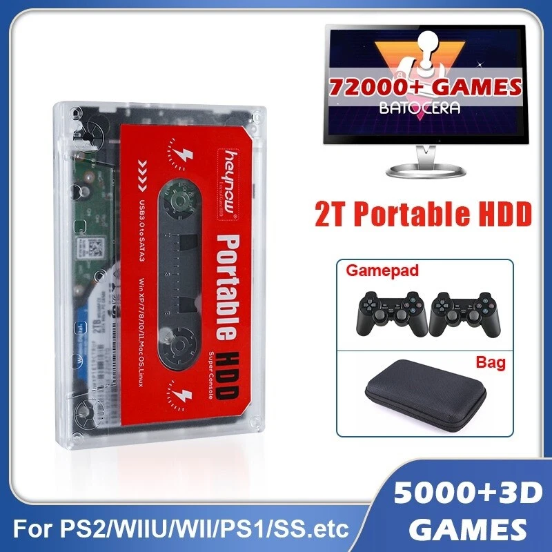 HDD Batocera 72000+ Game PS3 PS2 PS1 WII Wiiu SS N64 SNES For PC/GK3V/GK  MINI