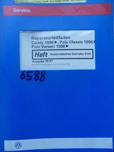 Werkstattbuch Reparaturleitfaden VW Caddy Polo Automatisches Getrieb 01M #6588