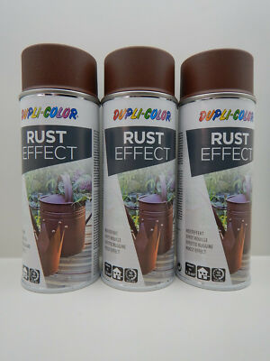 3X DUPLI COLOR RUST EFFECT ROST EFFEKT EFFEKTSPRAY ROSTOPTIK LACK 400ml