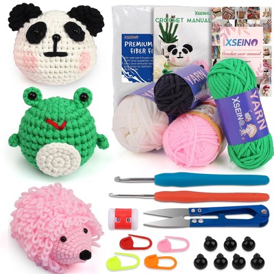 Crochet Kit for Beginners - Crochet Start Kit with Step-By-Step Video Tutorials