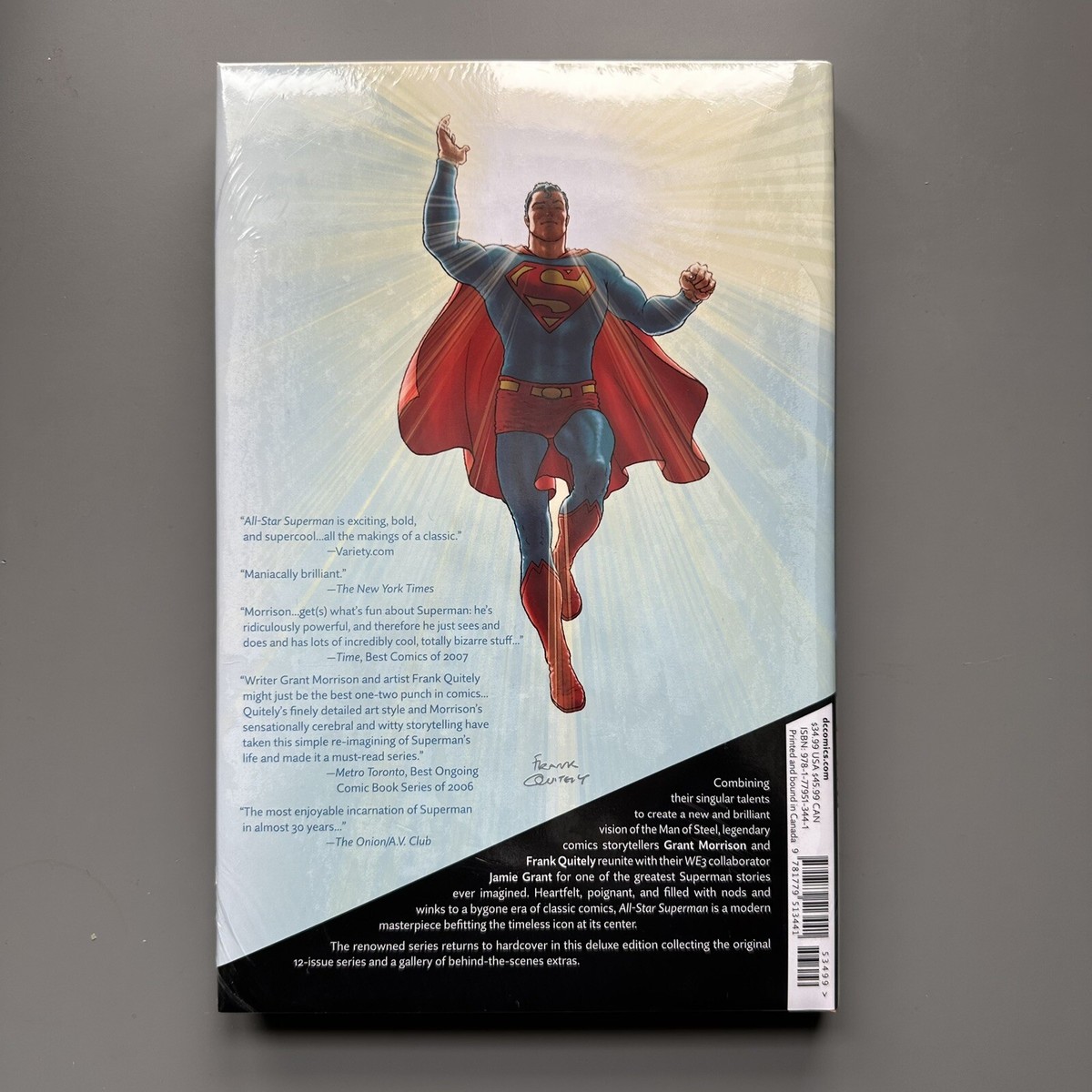 All-Star Superman Deluxe Edition Hardcover HC Grant Morrison Frank