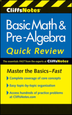 CliffsNotes Basic Math & Pre-Algebra Quick Review, 2nd Edition (Clif - VERY GOOD