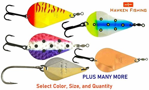 ๐ Hawken Simon Wobbler Trolling Spoon Fishing Lures - Select Color at Checkout