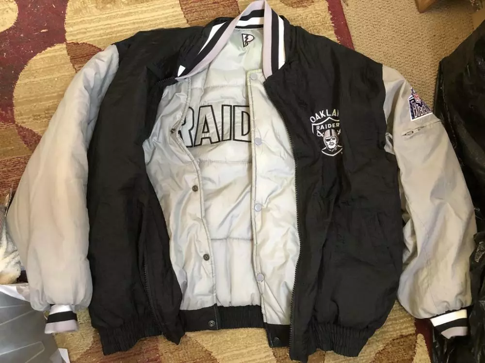 Raiders reversible starter best sale jacket