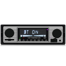 Dual Knob Car FM Radio In-dash MP3 Stereo Player BT USB AUX SD Card Hands-free