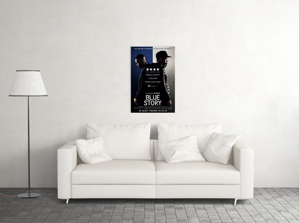 Blue Story Movie 2020 Crime Drama Painting Print Wall Art Home