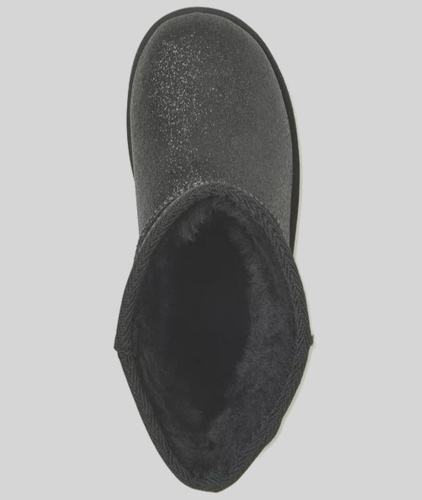 Wonder Nation Mädchen gemütliche Kunstfell Winterstiefel, schwarz, Größe 6 - Bild 3 von 4