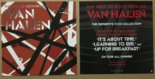 David Lee Roth VAN HALEN Double Sided PROMO POSTER FLAT of Best CD Sammy hagar