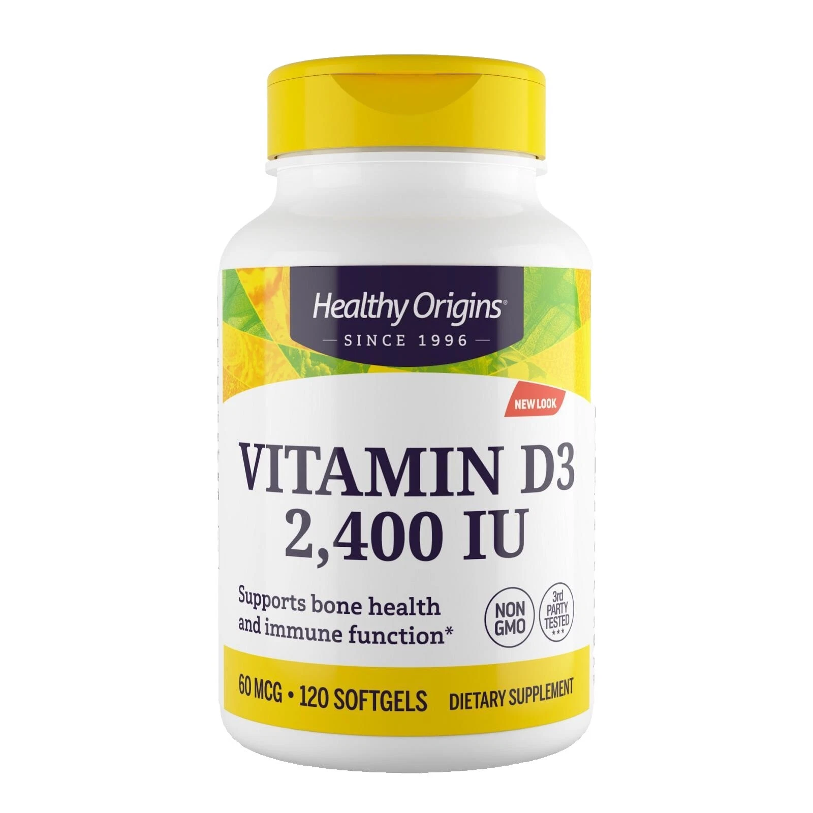 Cápsula de vitamina D Healthy Origins vitaminas y minerales