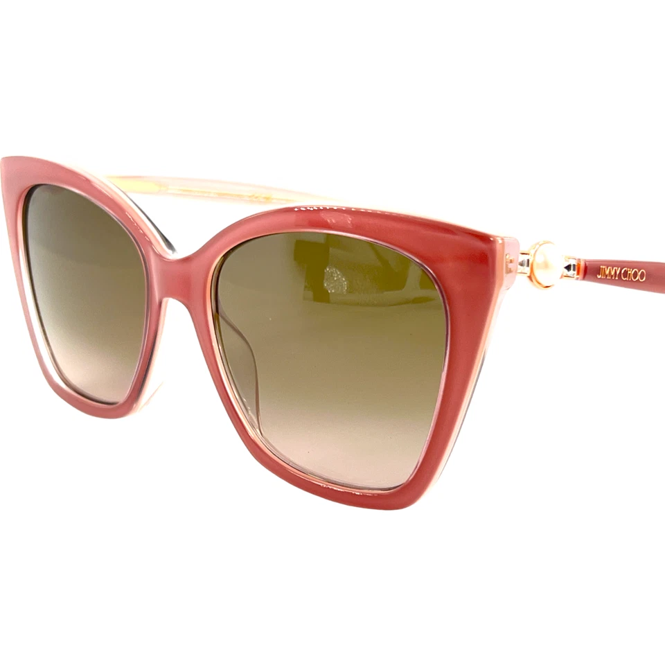 Jimmy Choo Rua GS Womens Plastic Sunglass Y9AHA Pearlized Nude 56-18 w Case - Image 3 of 4