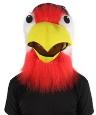 HPO Adult Unisex Furry Colorful Tucan Fur Mask Best for Halloween and Cosplay