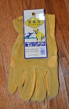 VTG Men's Unlined Leather Suede Work Gloves 2XL B G GLOVES NWT