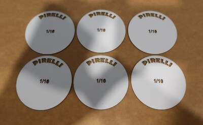 1/10th Scale Pirelli Tyre Tire Stencils Templates