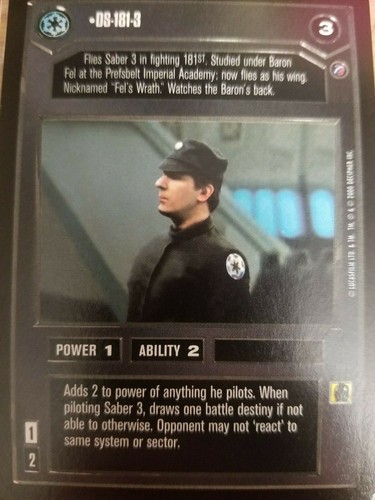 Star Wars CCG Death Star II BASIC SINGLES Select Choose Your Card SWCCG - Picture 34 of 121