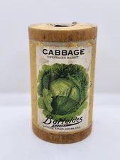 Vintage Barteldes Copenhagen Cabbage Seeds Cardboard Canister Container KS, CO