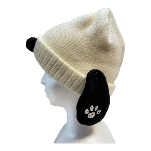 Universal Studios Japan USJ Snoopy Knit Cap Beanie Foot Print F/S - Picture 10 of 10