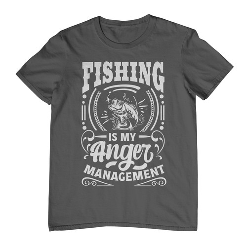 "Fishing is my Anger Management" t-shirt - Reel in the Laughs! Funny t-shirt, Un - Picture 11 of 90