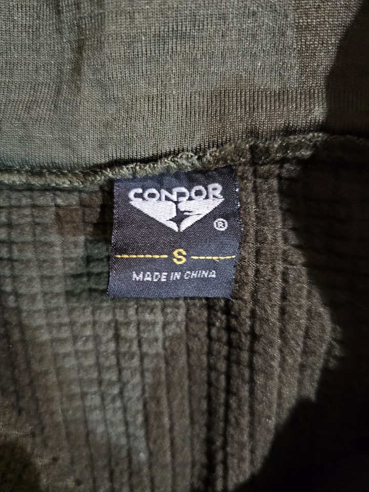 Condor Moisture Block Breathable Tactical 1/4 Zip Long Sleeve Combat Shirt Sz Sm - Image 4 of 4