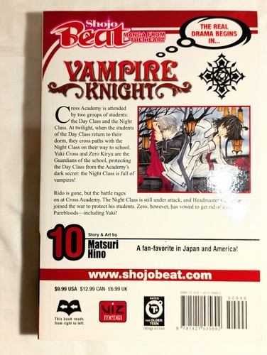 Vampire Knight Manga Comic Books by Matsuri Hino, English, Vol. 1-10, Like New - Picture 21 of 21