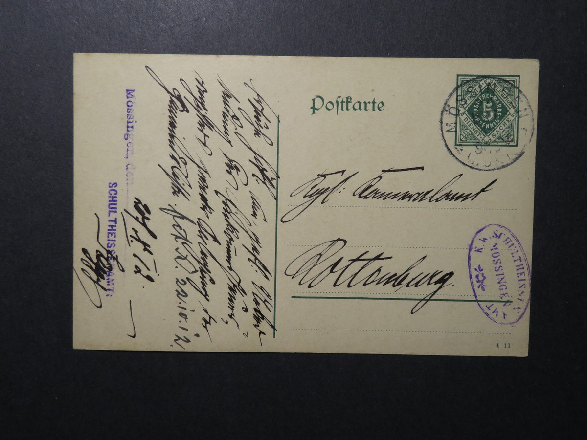 Germany 1910 Postal Card / Commercial Handstamp - Z12327 | eBay