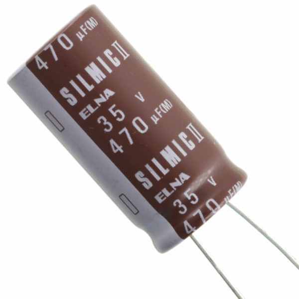 Elna SILMIC II Audio Grade Radial Electrolytic Capacitor 470uf 35v