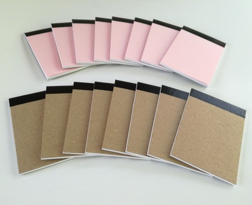 16 BLOCS DE NOTAS A7 PAPEL BLANCO LISO 2 CUBIERTAS COMBINADAS MINI JOTTER 30 HOJAS - Imagen 44 de 48