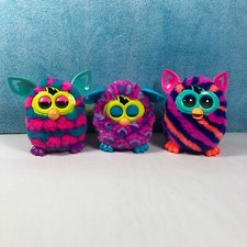 Hasbro 2012 Furby Boom Neon Interactive Talking Moving Plush Toy Lot of 3 READ