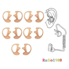 5 Pair Open Ear Insert Earmold for Acoustic Tube Earpiece LEFT and Right  XL