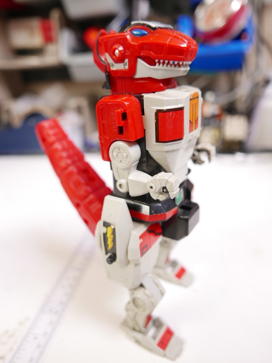 Vintage 1991 Bandai Power Rangers MMPR Red Tyrannosaurus T-Rex