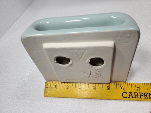 Vintage Seafoam Green Ceramic Soap Dish Tray Shower Tile Mid Century Modern - Picture 7 of 20