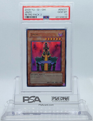 YUGIOH RP02-EN001 RETRO PACK JINZO ULTRA RARE HOLO PSA 10 GEM MINT