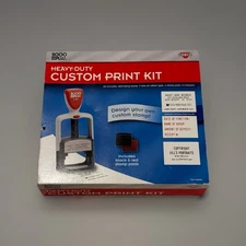2000 Plus Heavy Duty Custom Print Kit Stamp Address Black & Red Ink Pads