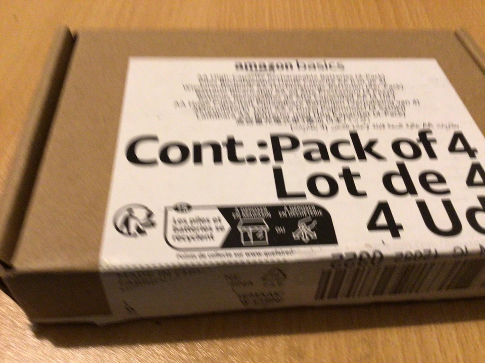 Amazon Basics 4-Pack Rechargeable AA NiMH High-Capacity Batteries, 2400 mAh, Re - Image 4 of 4