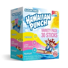 Hawaiian Punch Variety Pack Sugar Free Drink Mix Lemonade Lemon Berry Packets